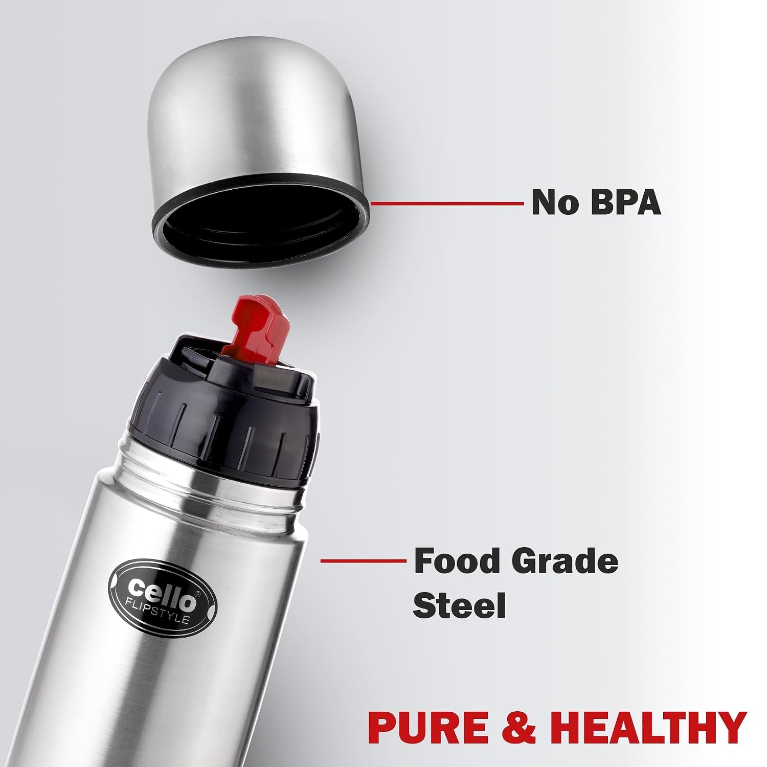 Cello Thermosteel Flipstyle 1000