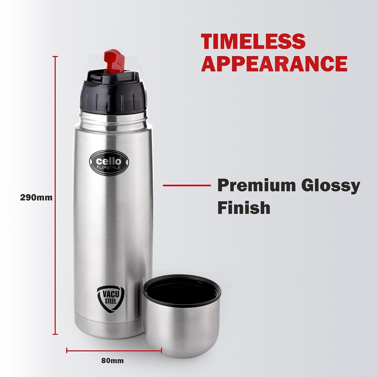 Cello Thermosteel Flipstyle 1000