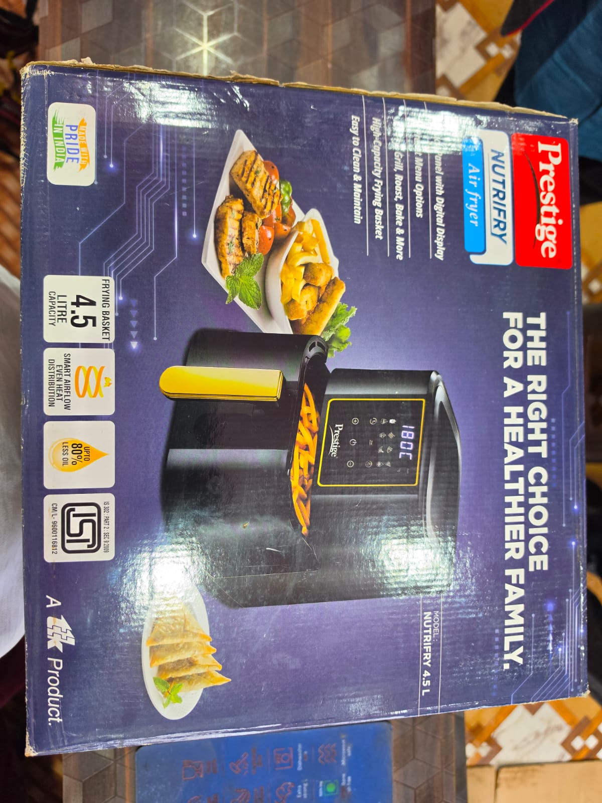 Prestige  Nutrifry Digital Air Fryer 1200W