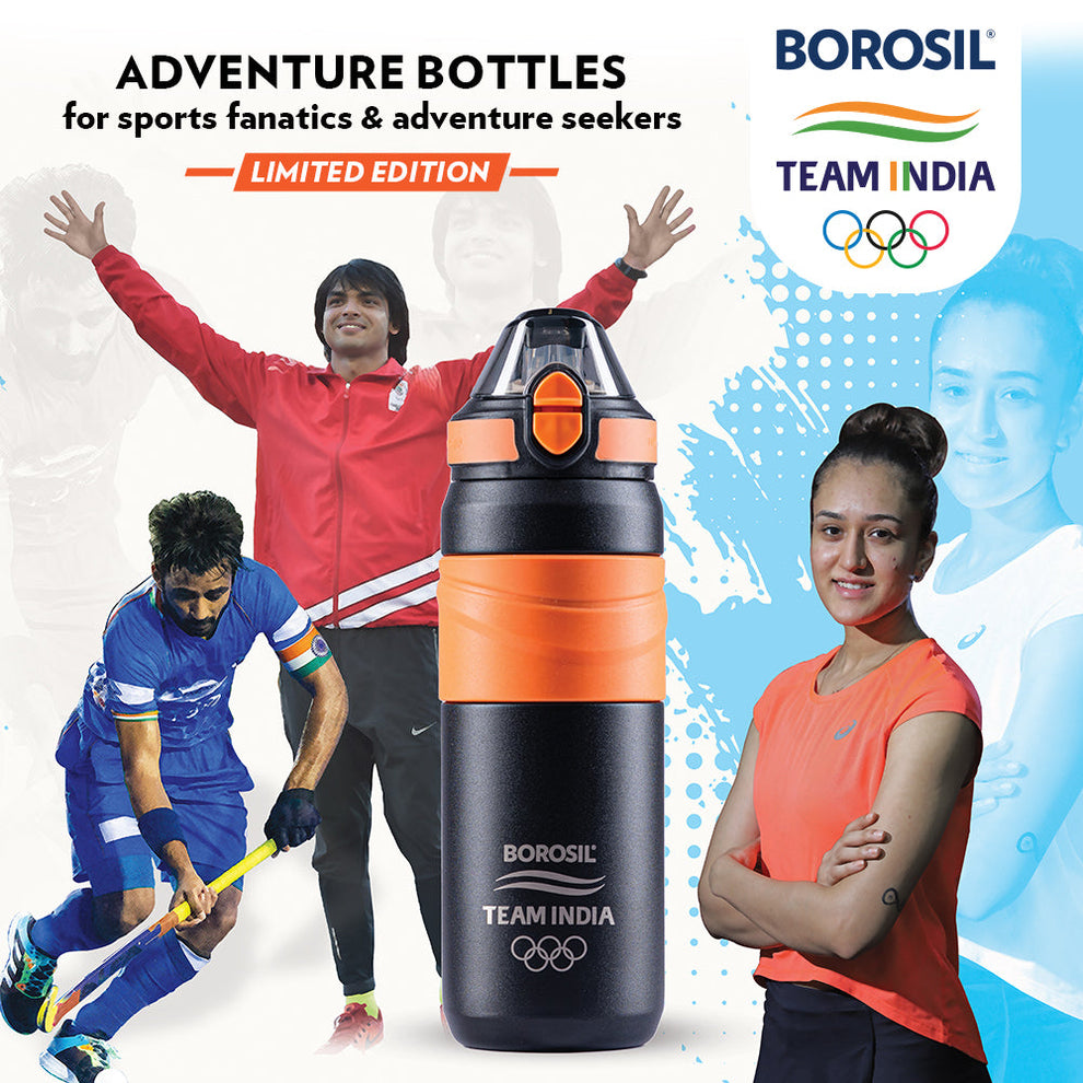 Borosil Adventure 560 insulated steel bottle