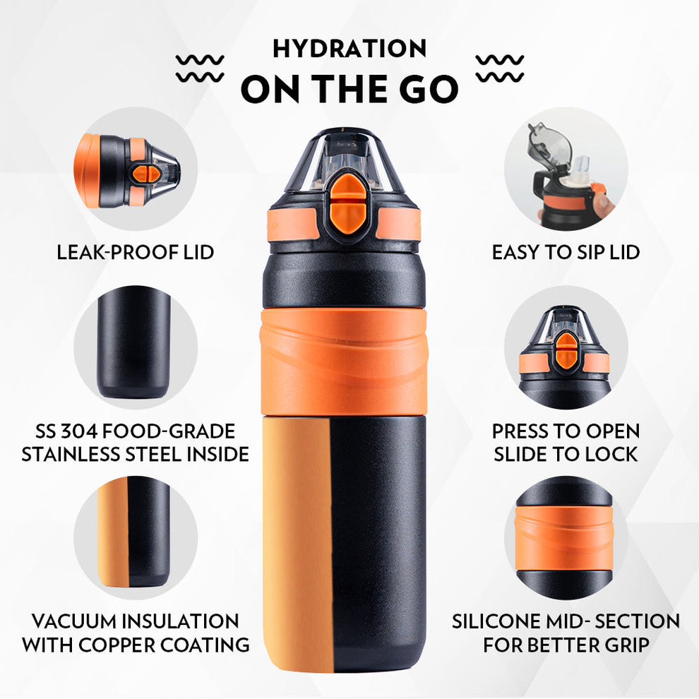 Borosil Adventure 560 insulated steel bottle